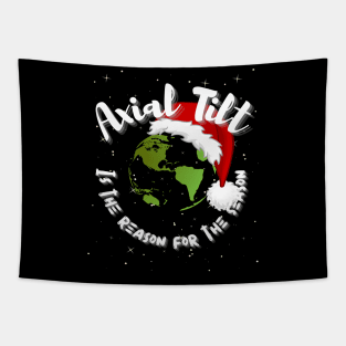 Axial Tilt is the Reason for the Season - Funny Science Tapestry