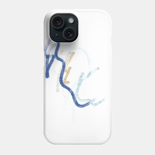 Minimal brush stroke artwork Phone Case by Doodle Intent