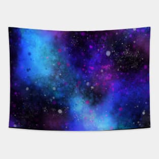 Digital Galaxy Colors Tapestry