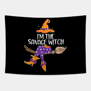 Im He Savage Witch Halloween Matching Group Costume Tapestry
