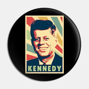 John F Kennedy Vintage Colors Pin