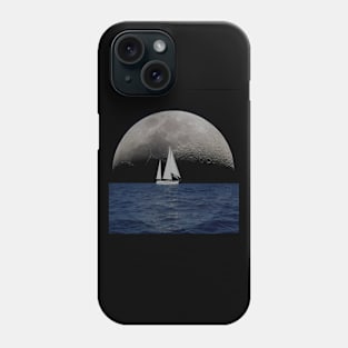 Alone with the moon. Phone Case