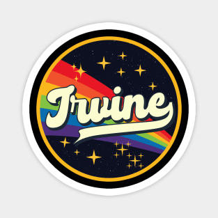 Irvine // Rainbow In Space Vintage Style Magnet