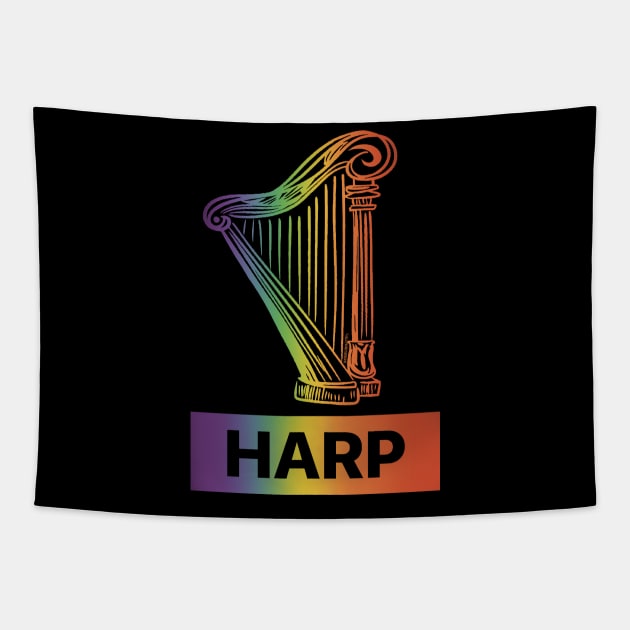 Hope Harp v5 Tapestry by SherringenergyTeez