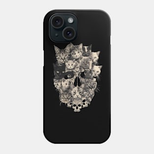 Cat Skull Decor Phone Case