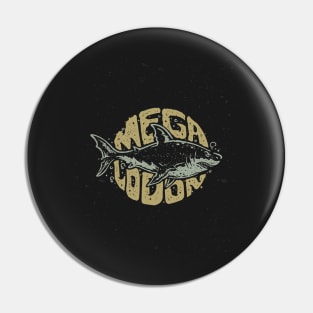 Megalodon t shirt Pin