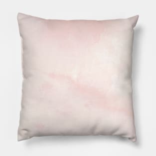 Pastel Pink and White Watercolor Ombre Pillow