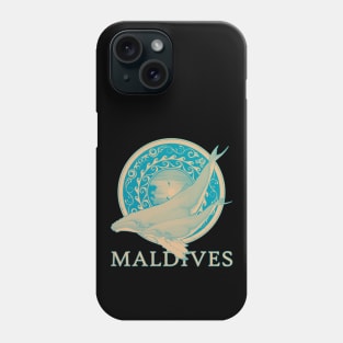 Maldives Republic Humpback Whales Phone Case