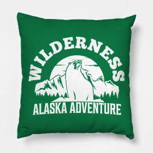 wilderness typography design Pillow