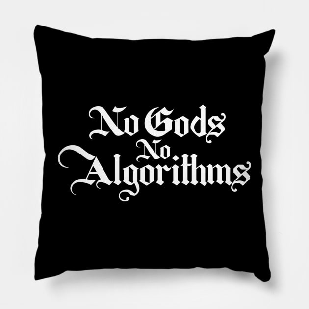 I gods no algorithms Pillow by HEcreative