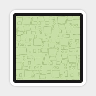 Wonky Squares, Green Magnet