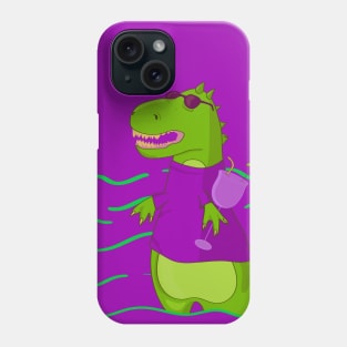 Dinosaur on holiday Phone Case