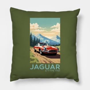 Jaguar E-Type Series 1 Pillow