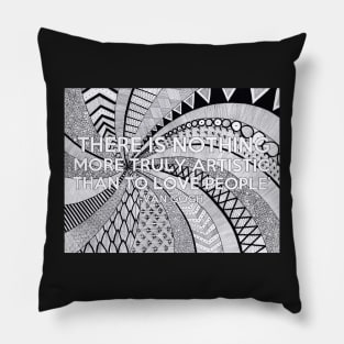 Zentangle Quote Pillow