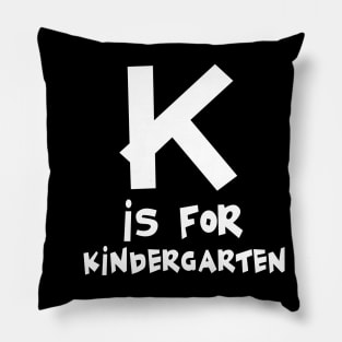 K is for Kindergarten Pillow