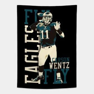 Fly Eagles Fly Carson Wentz Tapestry