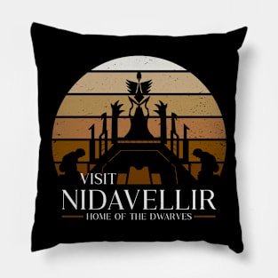 Visit Dwarf City Pillow