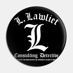 Consulting Detective logo v2 Pin