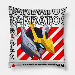 GUNDAM BARBATOS STREETWEAR WHITE Pillow