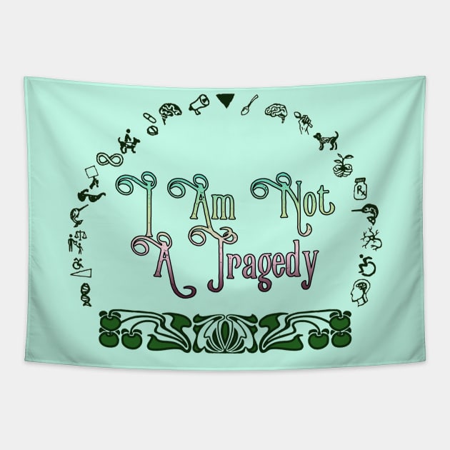 Not A Tragedy Tapestry by LondonAutisticsStandingTogether