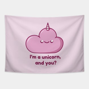 Pink unicorn cloud - I’m a unicorn Tapestry