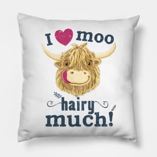 Scottish Highland Cow Love! Pillow