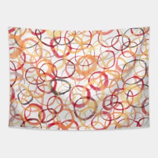 Warm Circles Tapestry