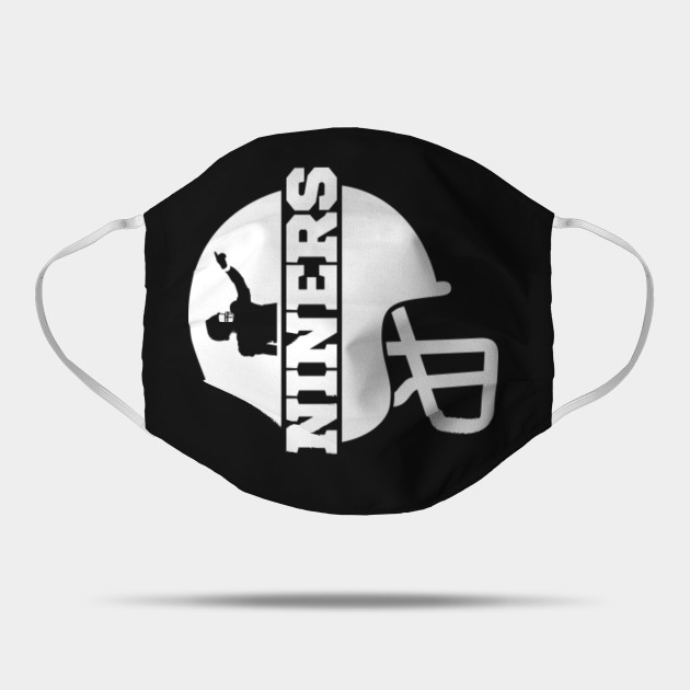 Nfl San Francisco 49ers Vector Drawn 49ers Football Team Mask Teepublic