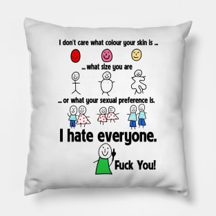 I hate everyone-funny christmas 2023 Pillow