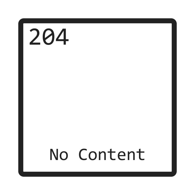 Http Code 204 No Content 204 Error T Shirt TeePublic