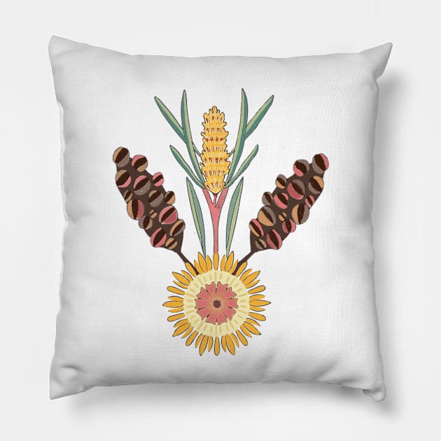 Banksia spinulosa Pillow by HealingHearts17