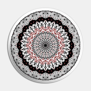 Spooky Halloween mandala Pin