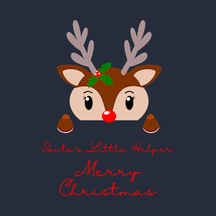 Santa's Little Helper Merry Christmas | Christmas T-Shirt