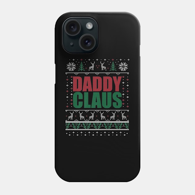 Daddy Claus Christmas Fathers Day Phone Case by Typewriter Lovecraft