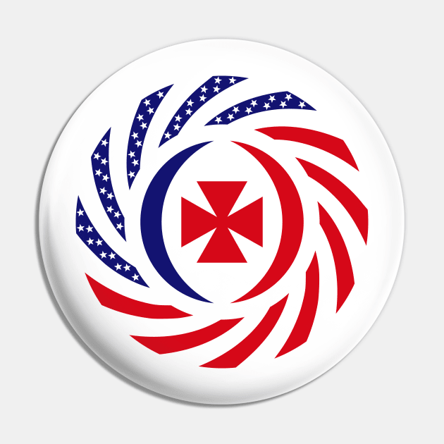 Wallis and Futuna Islander American Multinational Patriot Flag Series Pin by Village Values