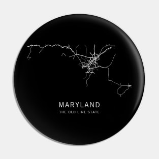 Maryland State Road Map Pin