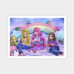 Crystal Casualty Gamer Girls Magnet