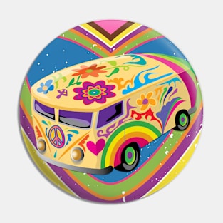 Summer of Love Van Pin