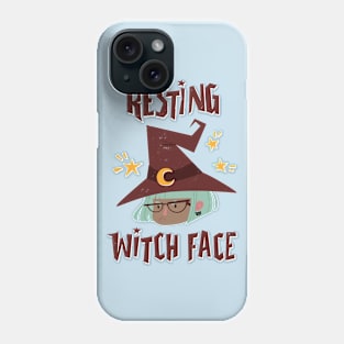 Resting Witch Face - Green Hair Witch Phone Case