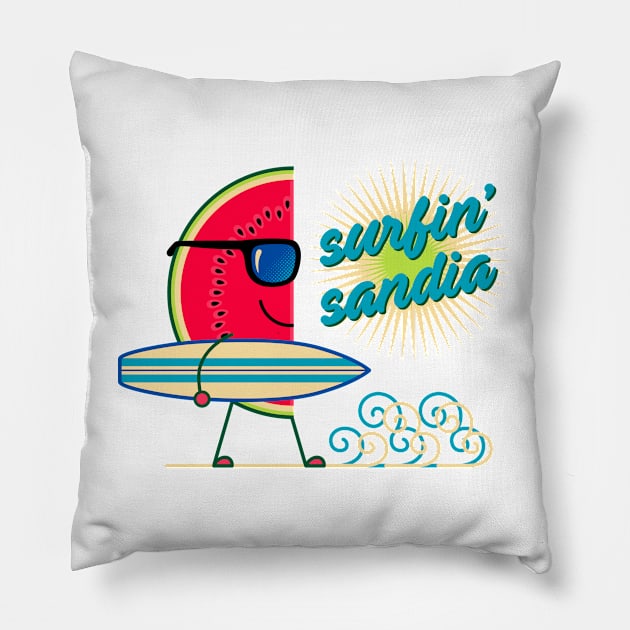 Surfin 'Sandia Pillow by byTxemaSanz