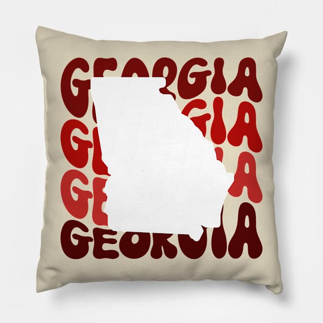 Georgia,The Military Sent Me Here // Dear Military Spouse Pillow by Dear Military Spouse 