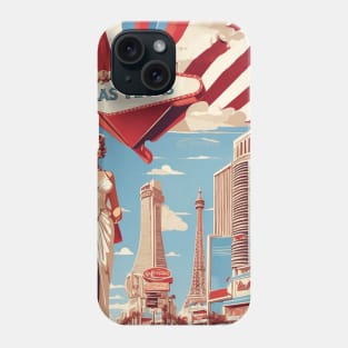 Las Vegas United States of America Tourism Vintage Poster Phone Case