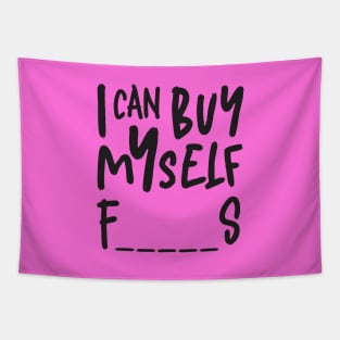 I Can Buy Myself Feminist Black Typography Tapestry