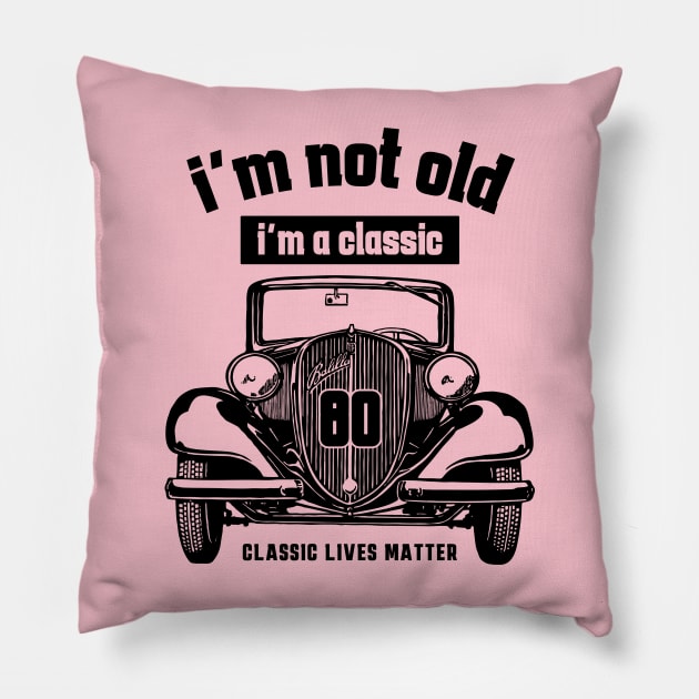 80th birthday Pillow by Circle Project