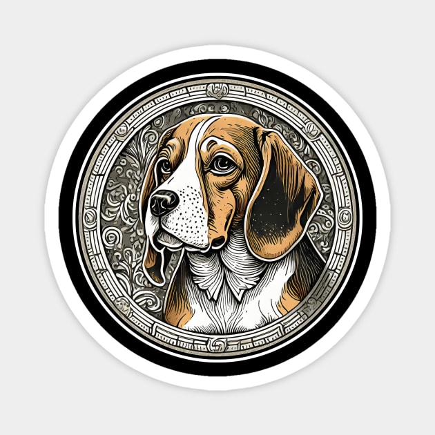 Beagle dog Magnet by Kelimok