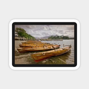 Boats On The Shore At Derwentwater Magnet