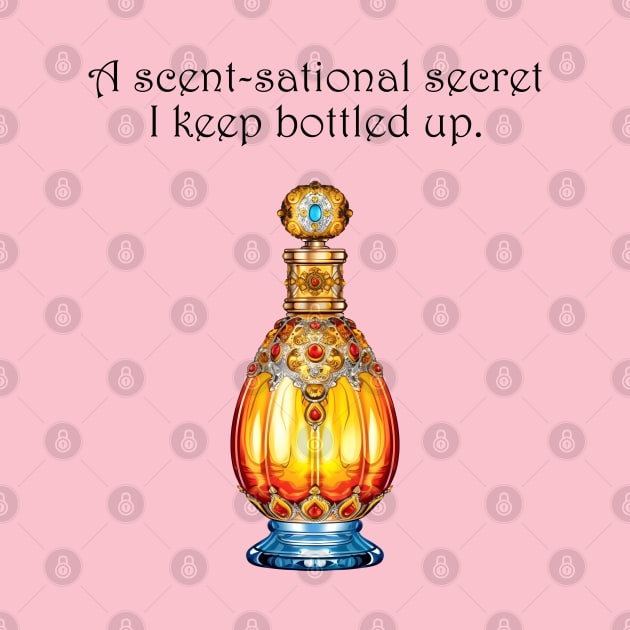 Scent-sational Secrets: Vintage Perfume Bottle Design by BalderdashBTQ