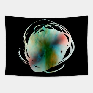 Paint brush stroke enso galaxy whoosh multiverse Tapestry