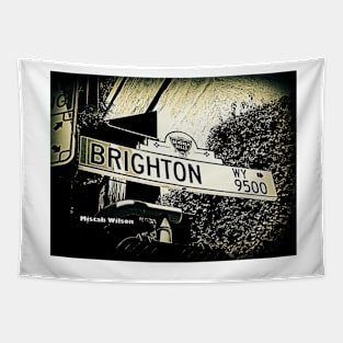 Brighton Way, Beverly Hills, California by Mistah Wilson Tapestry