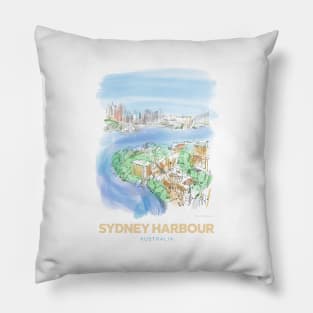 Sydney Harbour Art Pillow